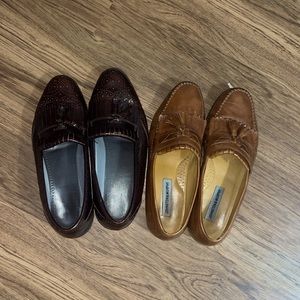 2 pairs of vintage loafers